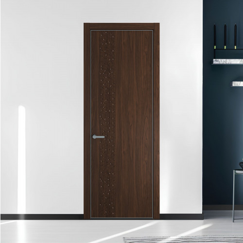 59 NE.O Орех Шоколад вставка Глухая кромка Серебро ProfilDoors Orange
