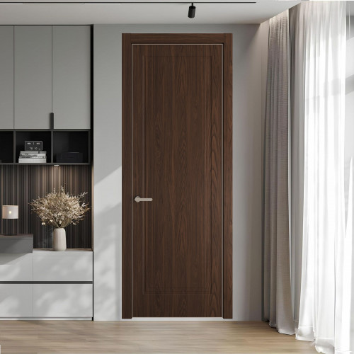61 NE.O Орех Шоколад вставка Глухая кромка Никель ProfilDoors Orange