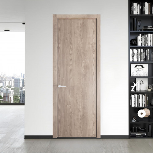 13 NE.O Дуб Сонома молдинг Черный муар кромка Черный муар ProfilDoors Orange