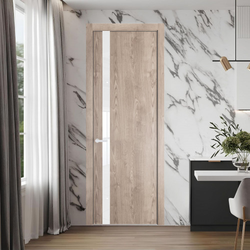 18 NE.O Дуб Сонома вставка Классик лак кромка Вайт ProfilDoors Orange