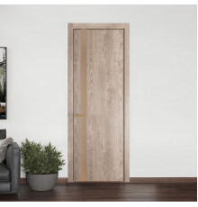 18 NE.O Дуб Сонома вставка Монохром серебристая бронза кромка Золото ProfilDoors Orange