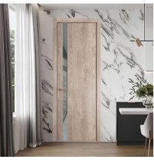 18 NE.O Дуб Сонома вставка Темно-серый лак кромка Медь ProfilDoors Orange