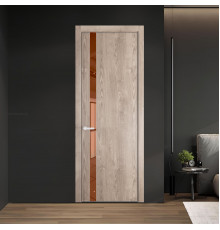18 NE.O Дуб Сонома вставка Зеркало бронзовое кромка Вайт ProfilDoors Orange
