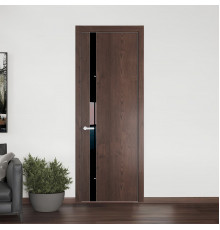 18 NE.O Дуб Тобакко вставка Черный лак кромка Вайт ProfilDoors Orange