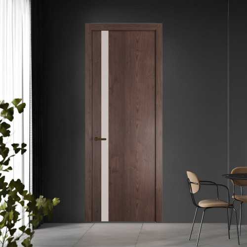 18 NE.O Дуб Тобакко вставка Монохром светло-серый кромка Деорэ ProfilDoors Orange