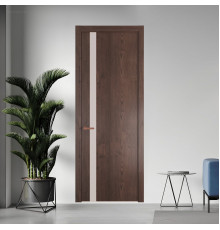 18 NE.O Дуб Тобакко вставка Монохром светло-серый кромка Медь ProfilDoors Orange