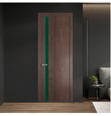 18 NE.O Дуб Тобакко вставка Монохром зеленый лес кромка Никель ProfilDoors Orange