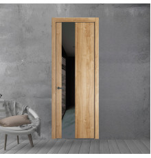 19 NE.O Дуб Карамель вставка Графит лак кромка Серая ночь ProfilDoors Orange