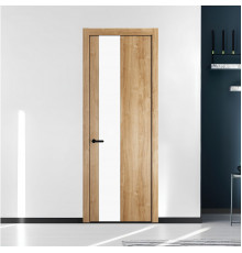 19 NE.O Дуб Карамель вставка Монохром белый кромка Черный ProfilDoors Orange