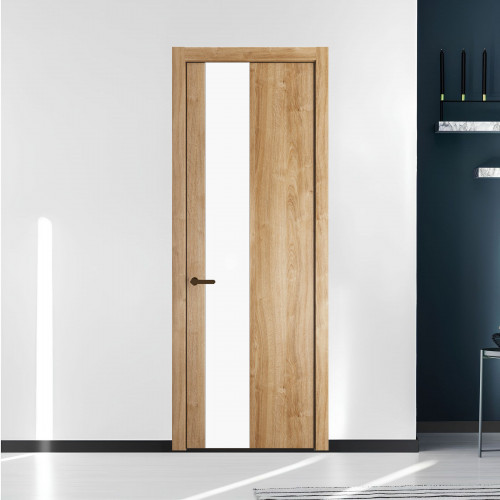 19 NE.O Дуб Карамель вставка Монохром белый кромка Деорэ ProfilDoors Orange