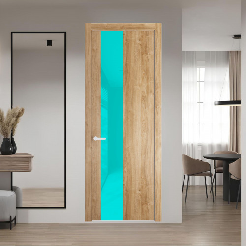 19 NE.O Дуб Карамель вставка Мята лак кромка Вайт ProfilDoors Orange