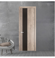 19 NE.O Дуб Сонома вставка Монохром графит кромка Вайт ProfilDoors Orange