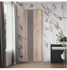19 NE.O Дуб Сонома вставка Монохром холодный серый кромка Бронза ProfilDoors Orange