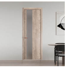 19 NE.O Дуб Сонома вставка Монохром серебро кромка Медь ProfilDoors Orange