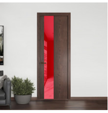19 NE.O Дуб Тобакко вставка Красный лак кромка Деорэ ProfilDoors Orange