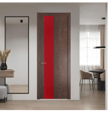 19 NE.O Дуб Тобакко вставка Монохром красный кромка Медь ProfilDoors Orange