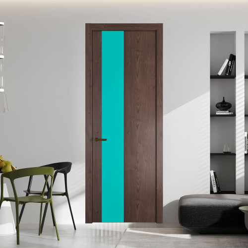 19 NE.O Дуб Тобакко вставка Монохром мята кромка Деорэ ProfilDoors Orange