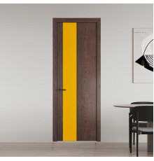 19 NE.O Дуб Тобакко вставка Монохром желтый кромка Деорэ ProfilDoors Orange