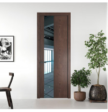 19 NE.O Дуб Тобакко вставка Зеркало кромка Серая ночь ProfilDoors Orange