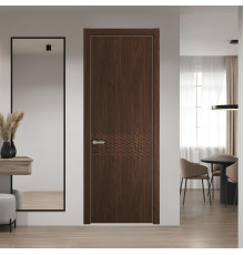 54 NE.O Орех Шоколад вставка Глухая кромка Никель ProfilDoors Orange