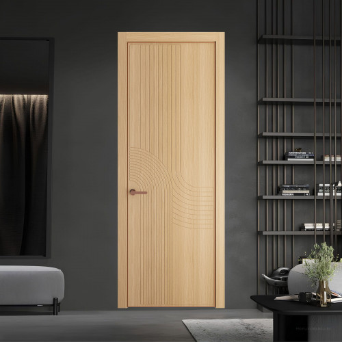 55 NE.O Дуб Натуральный вставка Глухая кромка Медь ProfilDoors Orange