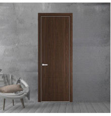 62 NE.O Орех Шоколад вставка Глухая кромка Вайт ProfilDoors Orange