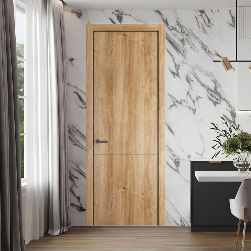14 NE.O Дуб Карамель молдинг Серая ночь кромка Серая ночь ProfilDoors Orange