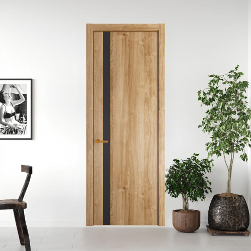 18 NE.O Дуб Карамель вставка Грей кромка Бронза ProfilDoors Orange