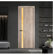 18 NE.O Дуб Сонома вставка Кремовый лак кромка Черный ProfilDoors Orange