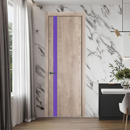 18 NE.O Дуб Сонома вставка Монохром лаванда кромка Серая ночь ProfilDoors Orange