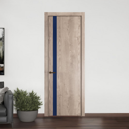 18 NE.O Дуб Сонома вставка Монохром темно-синий кромка Деорэ ProfilDoors Orange