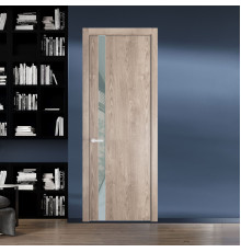 18 NE.O Дуб Сонома вставка Теплый серый лак кромка Вайт ProfilDoors Orange