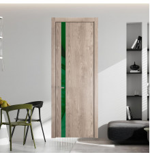 18 NE.O Дуб Сонома вставка Желтый лак кромка Никель ProfilDoors Orange