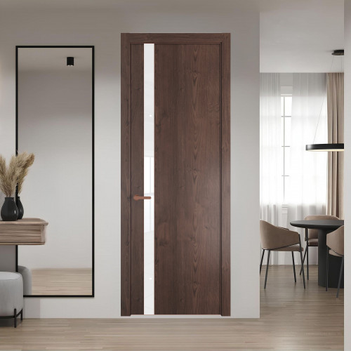 18 NE.O Дуб Тобакко вставка Классик лак кромка Медь ProfilDoors Orange
