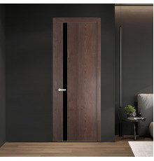 18 NE.O Дуб Тобакко вставка Монохром черный кромка Вайт ProfilDoors Orange