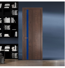 18 NE.O Дуб Тобакко вставка Монохром синий кромка Медь ProfilDoors Orange