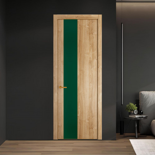 19 NE.O Дуб Карамель вставка Монохром зеленый лес кромка Бронза ProfilDoors Orange