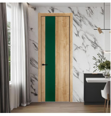 19 NE.O Дуб Карамель вставка Монохром зеленый лес кромка Черный ProfilDoors Orange