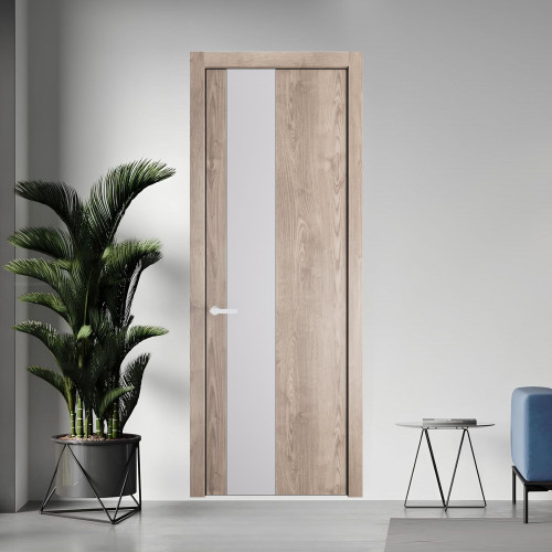 19 NE.O Дуб Сонома вставка Дарк Вайт кромка Черный муар ProfilDoors Orange