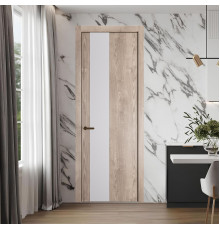 19 NE.O Дуб Сонома вставка Дарк Вайт кромка Деорэ ProfilDoors Orange