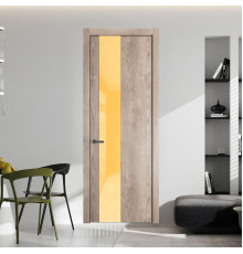 19 NE.O Дуб Сонома вставка Кремовый лак кромка Серая ночь ProfilDoors Orange