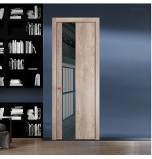 19 NE.O Дуб Сонома вставка Зеркало серое кромка Медь ProfilDoors Orange