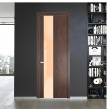 19 NE.O Дуб Тобакко вставка Бежевый лак кромка Вайт ProfilDoors Orange