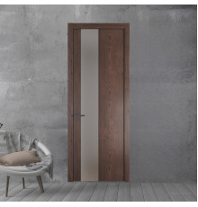19 NE.O Дуб Тобакко вставка Монохром серебро кромка Серая ночь ProfilDoors Orange