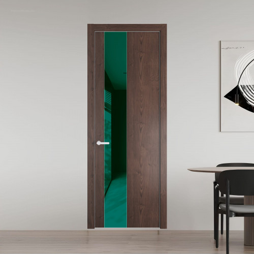 19 NE.O Дуб Тобакко вставка Зеленый лес лак кромка Вайт ProfilDoors Orange