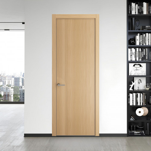 49 NE.O Дуб Натуральный вставка Глухая кромка Никель ProfilDoors Orange