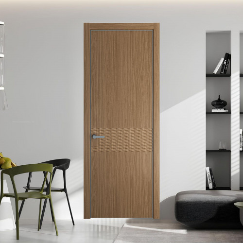 54 NE.O Дуб Мокко вставка Глухая кромка Серебро ProfilDoors Orange