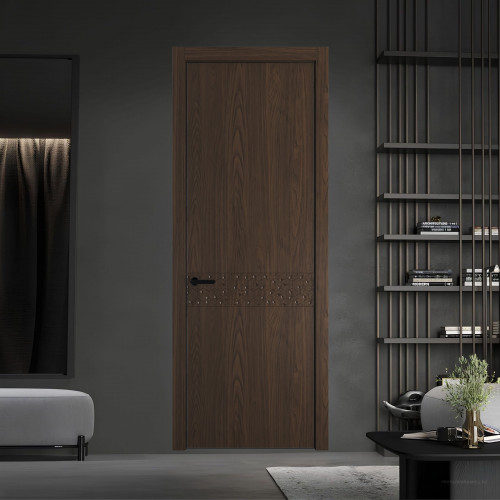 58 NE.O Орех Шоколад вставка Глухая кромка Черный ProfilDoors Orange
