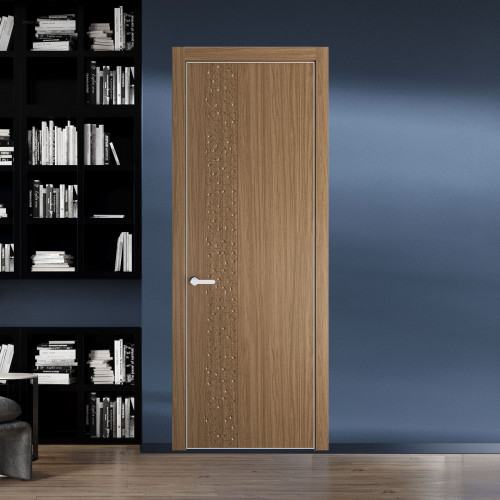 59 NE.O Дуб Мокко вставка Глухая кромка Вайт ProfilDoors Orange