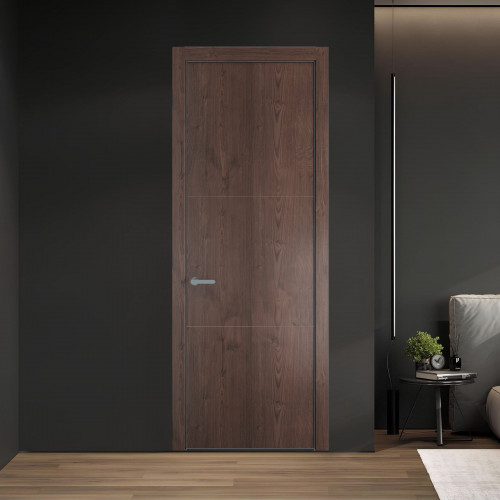13 NE.O Дуб Тобакко молдинг Серебро кромка Серебро ProfilDoors Orange